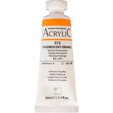 Akrilik Boya Profesyonel Fluorescent Orange (572) 50ML Tüp (Seri B)