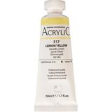 Akrilik Boya Profesyonel Lemon Yellow (517) 50ML Tüp (Seri A)
