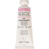 Akrilik Boya Profesyonel Midium Magenta (547) 50ML Tüp (Seri A)