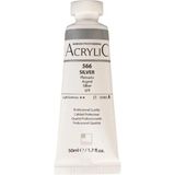 Akrilik Boya Profesyonel Silver (566) 50ML Tüp (Seri A)