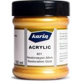 Akrilik Boya Restorasyon Altın Yaldız Varak Efekt 190 ml