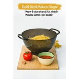 Akrilik Füme Makarna Süzgeçi & Sebze Meyve Süzgeçi - 1