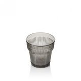 Akrilik Füme Tekli Kısa Bardak & Su Meşrubat Kahve Yanı Bardağı 300 ml ( Cam Değildir )