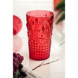 Akrilik Kırmızı Tekli Uzun Bardak & Su Meşrubat Bardağı 750 ml ( Büyük Boy & Cam Değildir ) - 1 Adet - 0 - 200 ml