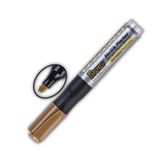 Akrilik Marker Yuvarlak Uç 1 Adet Brons Akrilik Markör Metal Seramik Ahşap Kumaş tuval cam taş (Kahverengi)