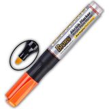 Akrilik Marker Yuvarlak Uç 1 Adet Brons Akrilik Markör Metal Seramik Ahşap Kumaş tuval cam taş (Turuncu)