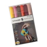 Akrilik Markor 2Mm Soluk 6 Renkler Set 1 Paket Metal Cam Mantar Plastik Kumas Deri Beton Boyama Icin Ideal