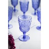 Akrilik Mavi Tekli Kadeh & Su Meşru Kahve Yanı Bardağı 450 ml ( Cam Değildir )