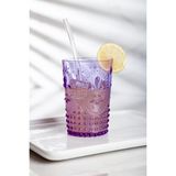 Akrilik Mor Kısa Bardak & Su Meşrubat Kahve Yanı Bardağı 400 ml ( Cam Değildir ) - Renkli