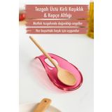 Akrilik Mürdüm Tezgah Üstü Kirli Kaşıklık & Kepçe Altlığı