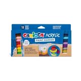 Akrilik Paint Marker Su Bazli Fırça Uçlu 18'li - Standart