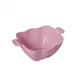 Akrilik Pembe Makarna Süzgeçi & Sebze Meyve Süzgeçi