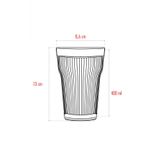Akrilik Şeffaf 6lı Uzun Bardak & Su Meşrubat Bardağı 400 Ml ( Cam Değildir )