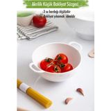 Akrilik Siyah Mini Pirinç Süzgeçi & Bakliyat Süzgeçi (3 Su Bardağı Ölçülü) - Seçenek 1 - Antrasit