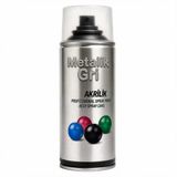 Akrilik Sprey Boya Metalik Gri 400 Ml Hızlı Kuruyan Parlak Yüzey Ahşap Metal Plastik Uyumlu