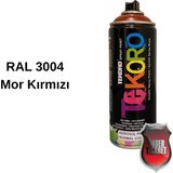 Akrilik Sprey Boya Tekoro 400 ml – Metal, Plastik, Ahşap Cam ve Oto Yüzeylere Uygun Renkler - 3004 Bordo