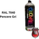 Akrilik Sprey Boya Tekoro 400 ml – Metal, Plastik, Ahşap Cam ve Oto Yüzeylere Uygun Renkler - 7040 Pencere Grisi