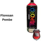 Akrilik Sprey Boya Tekoro 400 ml – Metal, Plastik, Ahşap Cam ve Oto Yüzeylere Uygun Renkler - Floresan Pembe