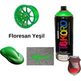 Akrilik Sprey Boya Tekoro 400 ml – Metal, Plastik, Ahşap Cam ve Oto Yüzeylere Uygun Renkler - Floresan Yeşil