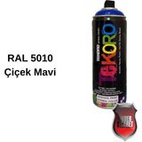 Akrilik Sprey Boya Tekoro 400 ml – Metal, Plastik, Ahşap Cam ve Oto Yüzeylere Uygun Renkler - Mavi Çiçek