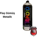 Akrilik Sprey Boya Tekoro 400 ml – Metal, Plastik, Ahşap Cam ve Oto Yüzeylere Uygun Renkler - Metalik Gümüş