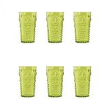 Akrilik Yeşil 6 Lı Uzun Bardak & Su Meşrubat Bardağı 750 ml ( Büyük Boy & Cam Değildir )