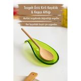 Akrilik Yeşil Tezgah Üstü Kirli Kaşıklık & Kepçe Altlığı Akrilik Yeşil