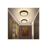 Akrilikli Yuvarlak Kumandalı,dimli 3 Işık Renkli 24cm Led Tavan Lambası, Modern Avize