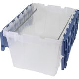 Akro-Mils 66486 Fileb 12-Galon plastik muhafaza asmak için dosya Box Kapak ile sabitlenir, 21 – 1/2 15 inç – 12 – 1/2, Semi-CLEAR, 1 adet