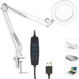 Akrobat Hareketli 8x Büyüteçli 64 Smd LED Işıklı Masa Çalışma Lambası Masa Üstü Büyüteç
