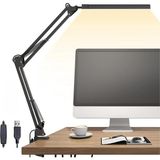 Akrobat LED Masa Lambası - Gün Işığı ve Sarı Işık Modu, Ayarlanabilir Parlaklık, Kontrol P - Çok Renkli