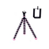 Akrobat Mini Ahtapot Tripod Pembe Telefon Tutucu