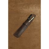 Akronium Leather Hakiki Deri 2'li Kalemlik - Fındık Kahvesi