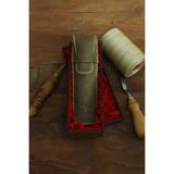 Akronium Leather Hakiki Deri 2'li Kalemlik - Haki Yeşil