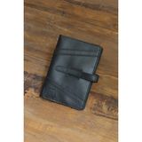 Akronium Leather Hakiki Deri El Yapımı A5 Defter,kitap,ajanda Kılıfı & Organizer - Siyah