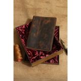 Akronium Leather Hakiki Deri El Yapımı A5 Kitap,ajanda Kılıfı & Organizer - Kızıl Kahve