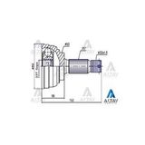 AKS KAFASI DIŞ ACCENT 95-06 GETZ 03-06 ABSLİ 29 DİŞ BENZİNLİ 25X50X22 MAHER-01724