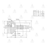 AKS KAFASI DIŞ HRV 99-15 ABSLİ 50 DİŞ 26X30X60 MAHER-01775