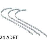 Aks Körük Kelepçesi Universal 7mm Kısa Pkt 24 Lük Paslanmaz Galvenizli Saç