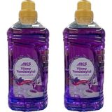 Aks Yüzey Temizleyici Lavanta Kokulu 1500 ml 2 Li Paket - 3000 ml