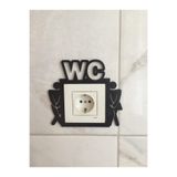 Aksa ahşap dekor Dekorasyon Tuvalet Priz Çerçevesi Wc Prizlik Çerçevesi