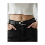 Aksabeltchokers 3.cm y2 tarzı yıldızlı gümüş renk tokalı kadın şık kemer