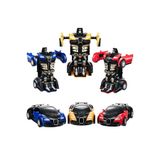 AKSAN Robota Dönüşen Oyuncak Araba - Manuel Kendinden Robota Dönüşen Oyuncak Araba - Robot Araba