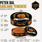 Aksaray Arıcılık Petek Bal Saklama Tenekesi Karakovan Bal Kutusu Metal Bal Ambalajı - 1 ADET