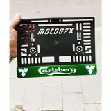 Aksaray Tasarım Atölyesi Carlsberg Lazer Kesim Pleksi Motorsiklet Plakalık