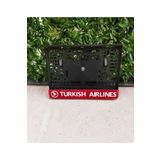 Aksaray Tasarım Atölyesi Motor Plakalık Turkısh Aırlınes Kırmızı Takmatik Lazer Kesim Pleksi ( 1 Adet )