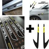 Aksefuar Lazer Opel Insignia Kapı Eşiği + Logolu Çamurluk Venti Set