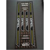 Aksefuar Lazer Opel Insignia Piano Black Kapı Eşiği 4'lü Set