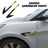 Aksefuar Lazer Renault Grubu ile Uyumlu Pleksi Çamurluk Venti Parlak Siyah (Sağ - Sol Takım)