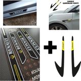 Aksefuar Lazer Renault Symbol Yeni Kapı Eşiği + Logolu Çamurluk Venti Set